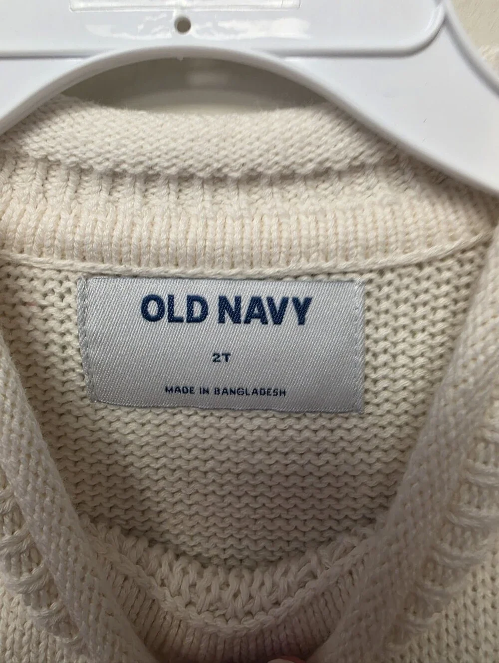 Old Navy Heart Swan Pullover Tunic Cotton Sweater Cream Red Blue 2T